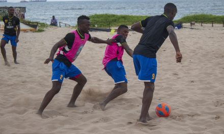 Tanzania Beach Soccer team trains at Coco Beach